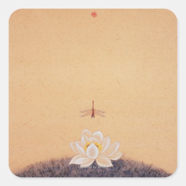 Sticker Carré Spiritueux dans le ciel et la Terre série No.7 (Devant)