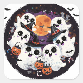 Sticker Carré Squad Ghouls | ExDesigner | Halloween