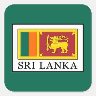 Sticker Carré Sri Lanka