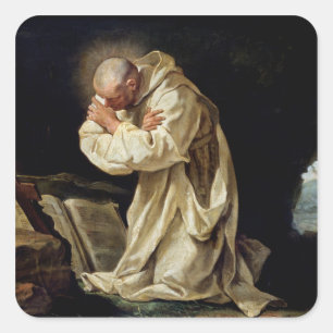 Sticker Carré St Bruno priant dans le désert, 1763