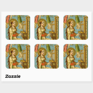 Sticker Carré St Cecilia de Rome (détail; BNG 02)