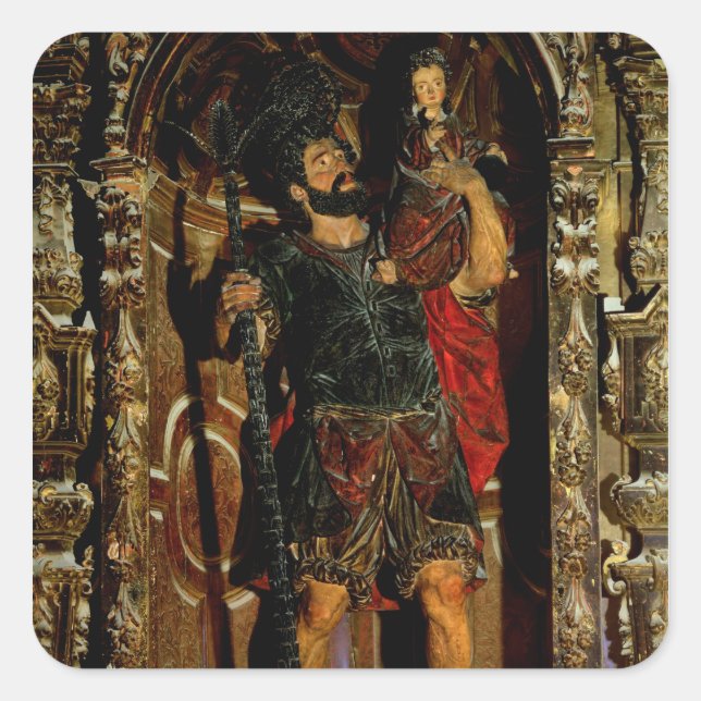 Sticker Carré St. Christopher, 1597 (Devant)