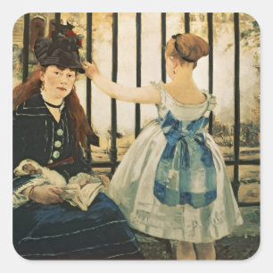 Sticker Carré St Lazare, 1872-3 de Manet   Gare