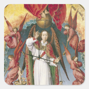Sticker Carré St Michael pesant les âmes