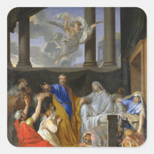 Sticker Carré St Peter ressuscitant la veuve Tabitha, 1652