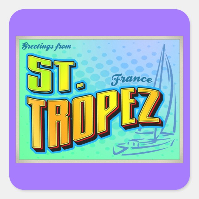 STICKER CARRÉ ST. TROPEZ (Devant)