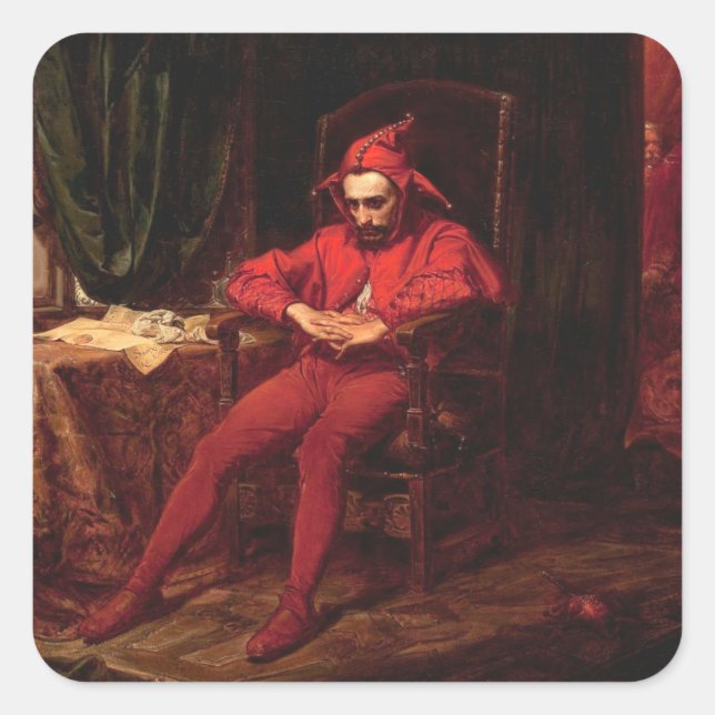Sticker Carré Stańczyk Par Jan Matejko (Devant)