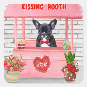 Sticker Carré Stand de baisers de la Saint-Valentin pour Bouledo