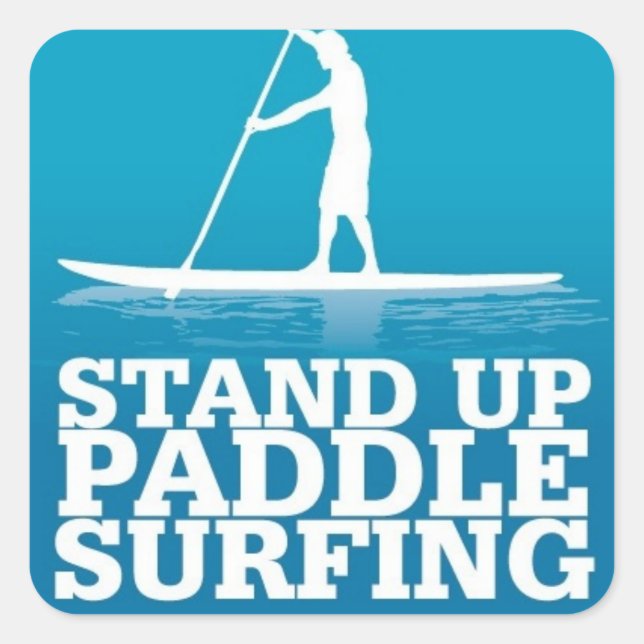Sticker Carré stand up paddle (Devant)