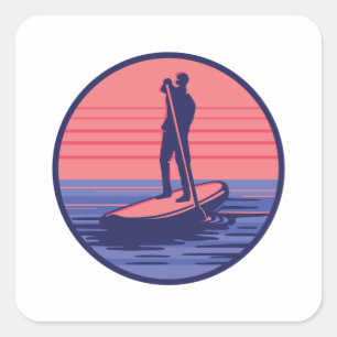 STICKER CARRÉ STANDUP PADDLEBOARING