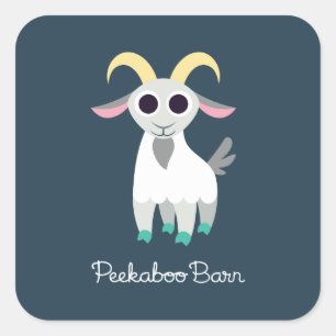 Sticker Carré Stanley la chèvre