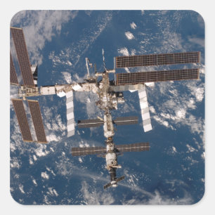 Sticker Carré Station spatiale internationale 15