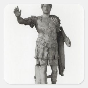 Sticker Carré Statue de Hadrian (marbre