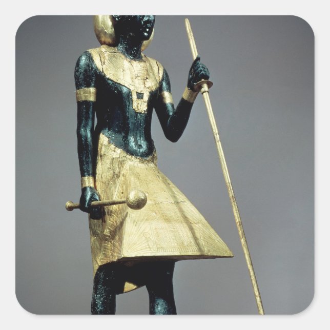 Sticker Carré Statue de la taille du roi (Devant)