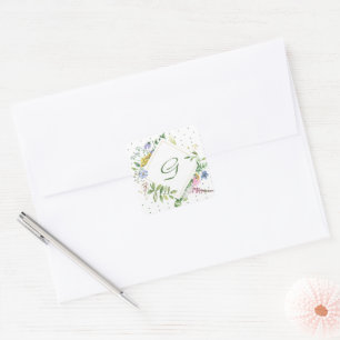 Sticker Carré Stick Fleur sauvage Diamond Monogram