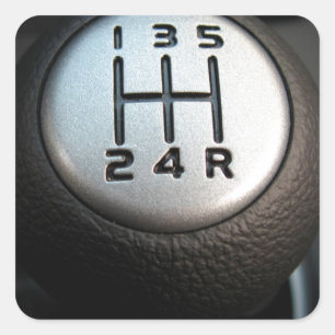 Sticker Carré Stick Shift - Boîte à engrenages