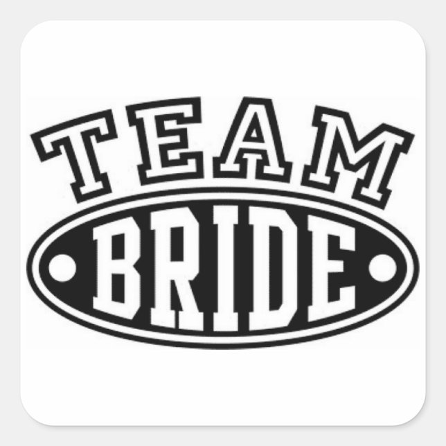 Sticker Carré Sticker/Team Bride (Devant)
