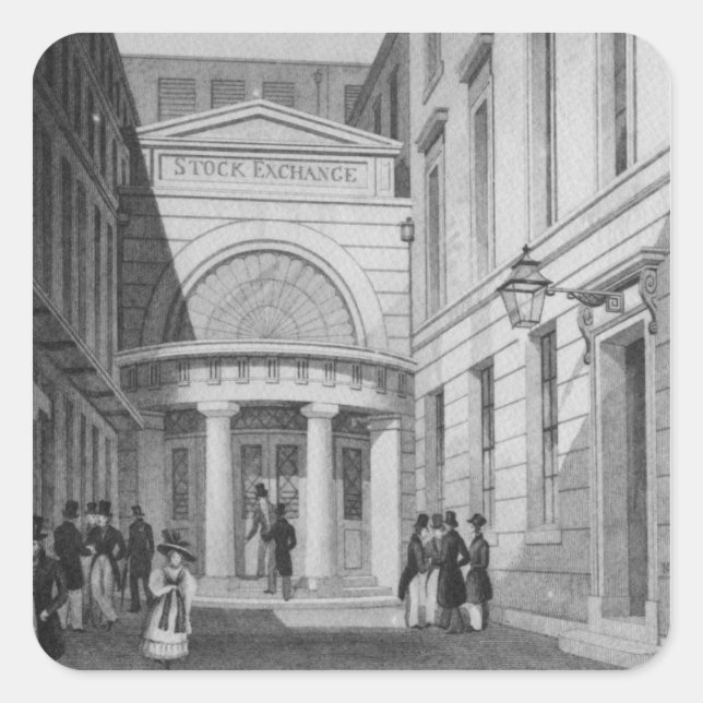 Sticker Carré Stock Exchange, Londres, de 'Metropolitan (Devant)