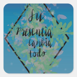 Sticker Carré Su presencia (Sa présence)
