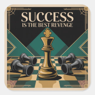 Sticker Carré Success Is The Best Revenge