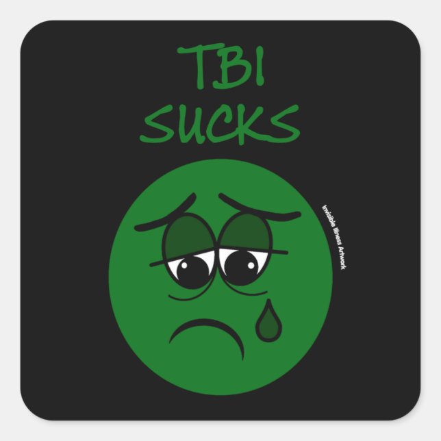 STICKER CARRÉ SUCKS...TBI (Devant)