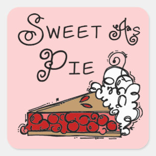 Sticker Carré Sucre comme tarte