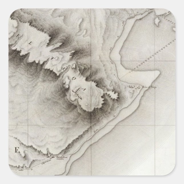 Sticker Carré Suez, Égypte (Devant)