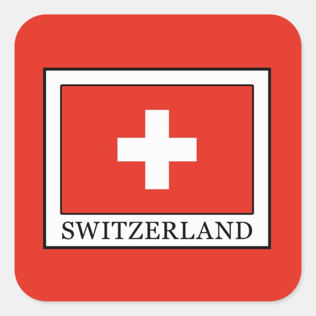 Sticker Carré Suisse (Devant)