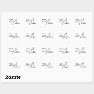 Sticker Carré Suivez vos rêves - Bracelet inspirant pour Da