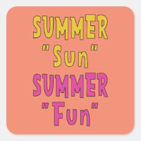 Summer Sun Summer Fun