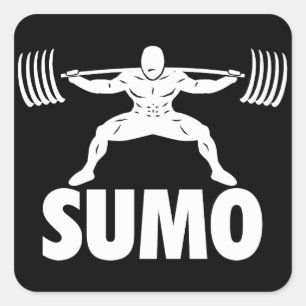Sticker Carré SUMO SQUAT - Motivation motrice