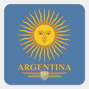 Sticker Carré "Sun argentin "