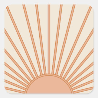Sticker Carré Sun Sunrise Earth
