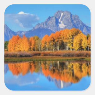 Sticker Carré Sunrise de courbe Oxbow