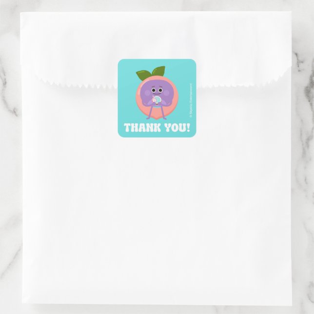 Sticker Carré Super simple | Nombres de bosses Anniversaire d'ét (Sac)
