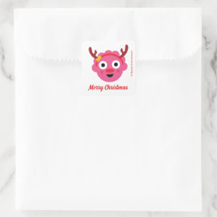 Sticker Carré Super simple   Vacances Blossom Reinder