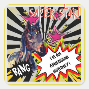 Sticker Carré super star Jamie BRHM