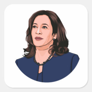 STICKER CARRÉ SUPERHERO KAMALA HARRIS