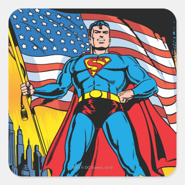 Sticker Carré Superman #24 (Devant)