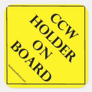 Sticker Carré Support de CCW à bord