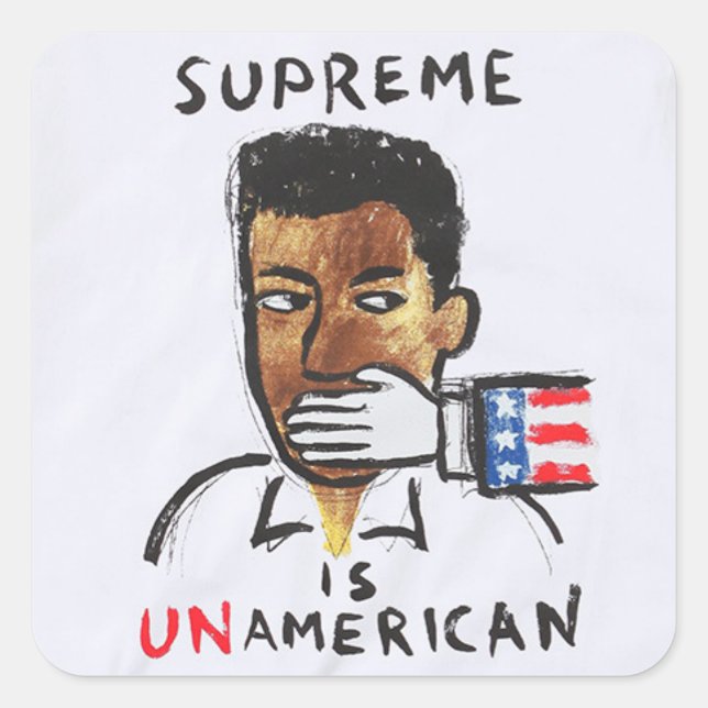 Sticker Carré supreme  (Devant)