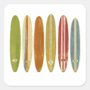 Sticker Carré Surf de Longboard