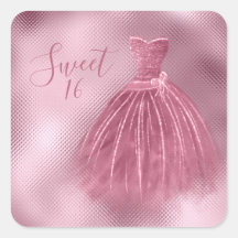 Sweet 16 Seize Roses Robe Parties scintillant Soir