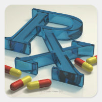 Symbole 3D RX avec capsules