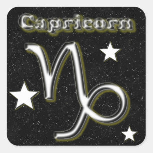 Sticker Carré Symbole Capricorne
