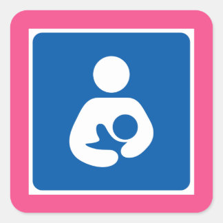 Sticker Carré Symbole d'allaitement