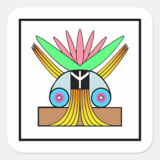 Sticker Carré Symbole de Plejaren pour la paix