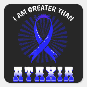 Sticker Carré Symbole neurologique Ataxia Sensibilisation Hémiat