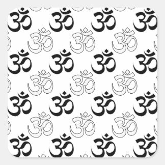 Sticker Carré Symbole Om, Aum