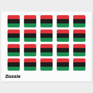 Sticker Carré Symbole panafricain du drapeau et de l'Union / ven
